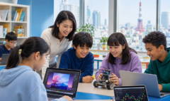 AI for kids learning through creative projects with teacher guidance