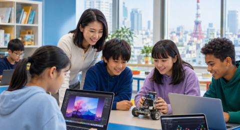 AI for kids learning through creative projects with teacher guidance