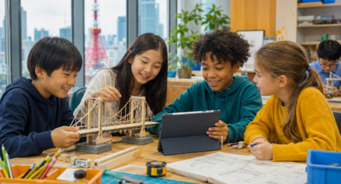 STEM education for kids developing engineering, creativity and teamwork